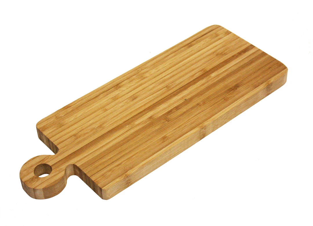 Simply Bamboo Natural Brown Organic Edge-Grain Bamboo Wood Paddle Server/Cutting Board, 16”X6”X.750” On Sale 7 Simply Bamboo Natural Brown Organic Edge-Grain Bamboo Wood Paddle Server/Cutting Board, 16”X6”X.750” On Sale