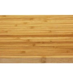 Simply Bamboo Natural Brown Organic Edge-Grain Bamboo Wood Paddle Server/Cutting Board, 16”X6”X.750” On Sale