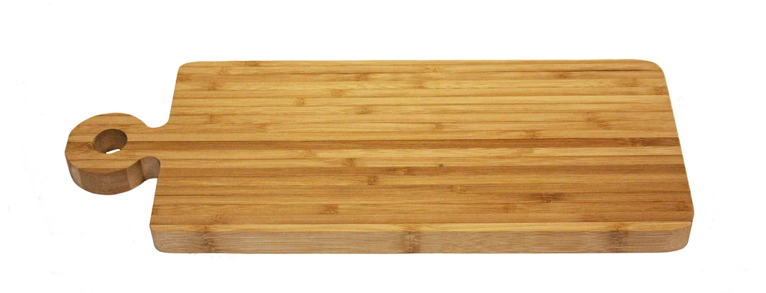 Simply Bamboo Natural Brown Organic Edge-Grain Bamboo Wood Paddle Server/Cutting Board, 16”X6”X.750” On Sale 4 Simply Bamboo Natural Brown Organic Edge-Grain Bamboo Wood Paddle Server/Cutting Board, 16”X6”X.750” On Sale