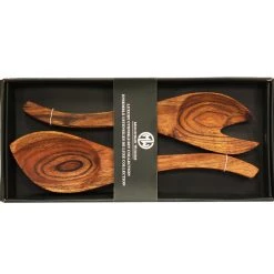 On Sale Mountain Woods Set Of 2 Luxury & Elegant Acacia Salad Server / Utensil Set - 12" 8 On Sale Mountain Woods Set Of 2 Luxury & Elegant Acacia Salad Server / Utensil Set - 12