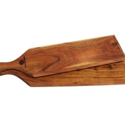 Mountain Woods Serving/Cutting Paddle Board Made With Organic Brown Acacia Wood, 24