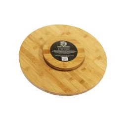 Simply Bamboo Wood Lazy Susan Kitchen Turntable 13.5 " Diameter X 1.5”H 9 Simply Bamboo Wood Lazy Susan Kitchen Turntable 13.5