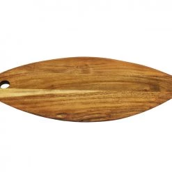 Mountain Woods Fish Shaped Serving/Cutting Board Made With Organic Brown Acacia Wood, 27
