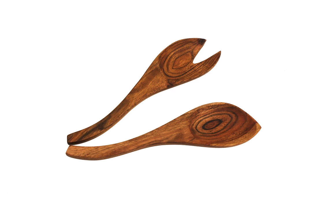 On Sale Mountain Woods Set Of 2 Luxury & Elegant Acacia Salad Server / Utensil Set - 12" 3 On Sale Mountain Woods Set Of 2 Luxury & Elegant Acacia Salad Server / Utensil Set - 12"