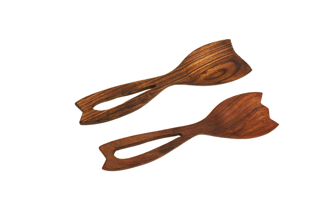 On Sale Mountain Woods Set Of 2 Luxury & Elegant Acacia Salad Server / Utensil Set - 12" 3 On Sale Mountain Woods Set Of 2 Luxury & Elegant Acacia Salad Server / Utensil Set - 12"