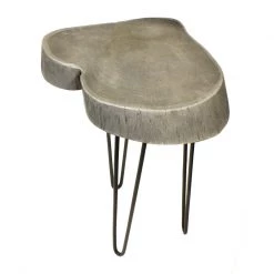 On Sale Mountain Woods Live Edge Side Table / Stool Made With Hand Selected Organic Acacia Wood, Modern Grey Finished, 17”X17”X20” 10 On Sale Mountain Woods Live Edge Side Table / Stool Made With Hand Selected Organic Acacia Wood, Modern Grey Finished, 17”X17”X20”