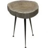 Mountain Woods Live Edge Stool/Side Table Made With Hand Selected Organic Acacia Wood, Modern Grey Finished 15”X15”X20” 2 Mountain Woods Live Edge Stool/Side Table Made With Hand Selected Organic Acacia Wood, Modern Grey Finished 15”X15”X20”