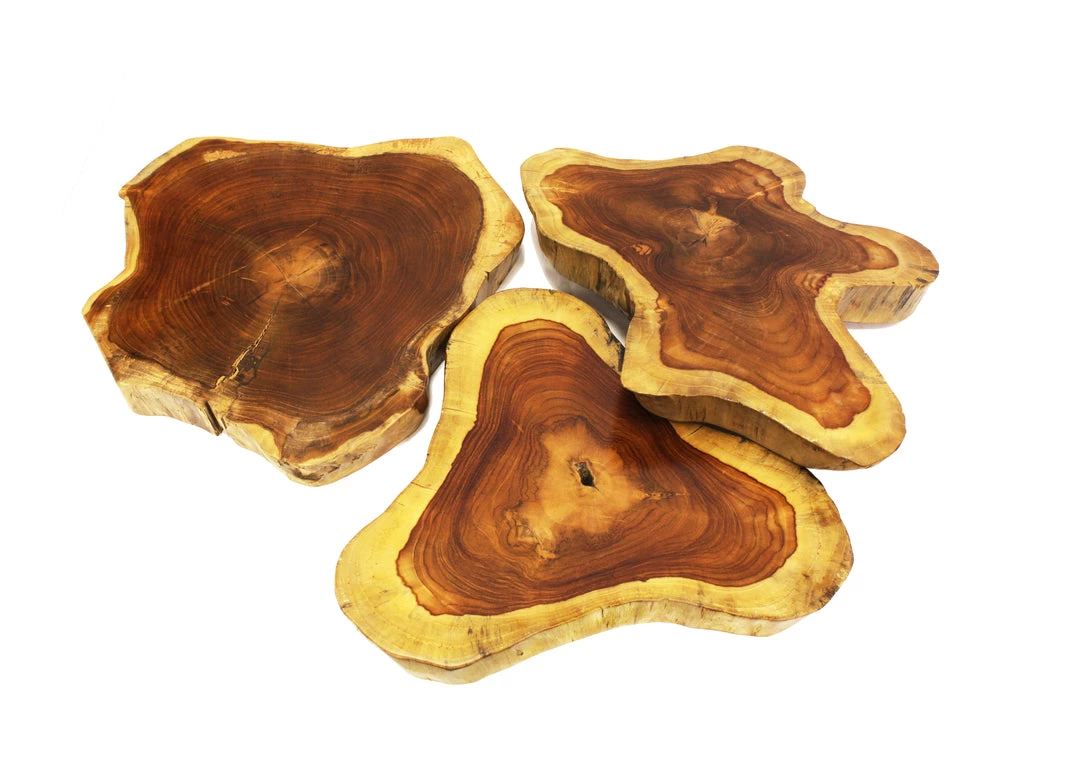 On Sale Mountain Woods Live Edge Side Table Hand Made With Selected Organic Brazilian Teak Wood, Natural Finished, 18”X18”X18” 7 On Sale Mountain Woods Live Edge Side Table Hand Made With Selected Organic Brazilian Teak Wood, Natural Finished, 18”X18”X18”