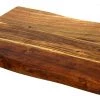 Mountain Woods Brown Hand Crafted Live Edge Acacia Cutting Board/Serving Tray - 15"