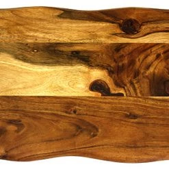 Mountain Woods Brown Hand Crafted LIVE EDGE Cutting Board/Serving Tray Made With Solid Acacia Hard Wood - 16