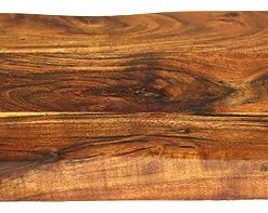 Mountain Woods Brown Hand Crafted Live Edge Acacia Cutting Board/Serving Tray - 20" On Sale