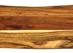 Mountain Woods Brown Hand Crafted LIVE EDGE Acacia Cutting Board/Serving Tray - 15"