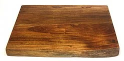On Sale Mountain Woods Brown Hand Crafted LIVE EDGE Cutting Board/Serving Tray Made With Solid Acacia Hard Wood - 15"
