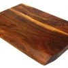 On Sale Mountain Woods Brown Hand Crafted LIVE EDGE Cutting Board/Serving Tray Made With Solid Acacia Hard Wood - 18"