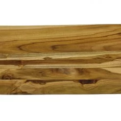 Mountain Woods, Large Brown Hand Crafted Live Edge Teak Cutting Board/Serving Tray | Cheese Board | Chopping Board | Charcuterie Board | Reversible Butcher Block – 20
