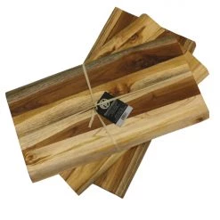 Mountain Woods, Large Brown Hand Crafted Live Edge Teak Cutting Board/Serving Tray | Cheese Board | Chopping Board | Charcuterie Board | Reversible Butcher Block – 20