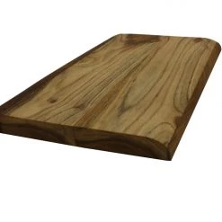 Mountain Woods, Large Brown Hand Crafted Live Edge Teak Cutting Board/Serving Tray | Cheese Board | Chopping Board | Charcuterie Board | Reversible Butcher Block – (15"x9"x1") Serving Trays