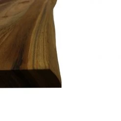 Mountain Woods, Large Brown Hand Crafted Live Edge Teak Cutting Board/Serving Tray | Cheese Board | Chopping Board | Charcuterie Board | Reversible Butcher Block – 27