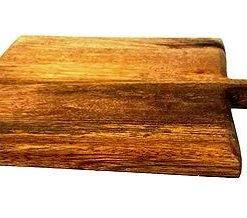 Mountain Woods Brown Casa Rustic Collection Large Square Paddle Cutting & Serving Board - 14" On Sale