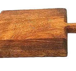 Mountain Woods Brown Casa Rustic Collection Medium Square Paddle Cutting & Serving Board - 11"