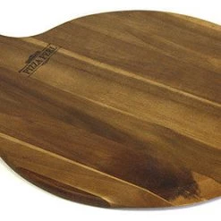 Mountain Woods Brown Large Acacia Wood Pizza Peel / Cutting Board / Serving Tray - 21.5" X 16" X 0.625" On Sale