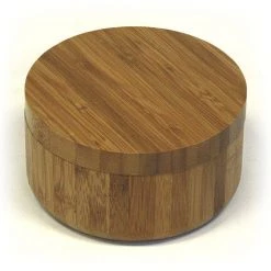 Simply Bamboo 2 Compartment Salt & Spice Box With Removable, Rotating, Magnetic Top - 4.75''