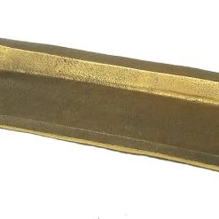 ZUCCOR Cast Aluminum Antique Bronze Finish Medium Rectangle Serving Tray - 18"