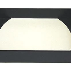 Mountain Woods Black And White Zuma Leatherette Two Tone Serving Tray - 23"