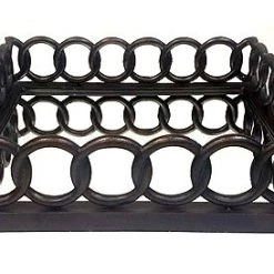 On Sale ZUCCOR French Bronze Square Ottoman Serving Tray With Mirror - 20"