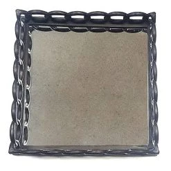 On Sale ZUCCOR French Bronze Square Ottoman Serving Tray With Mirror - 20" 9 On Sale ZUCCOR French Bronze Square Ottoman Serving Tray With Mirror - 20