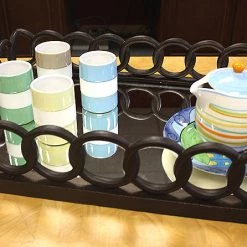 On Sale ZUCCOR French Bronze Rectangle Ottoman Serving Tray With Mirror - 24" 13 On Sale ZUCCOR French Bronze Rectangle Ottoman Serving Tray With Mirror - 24