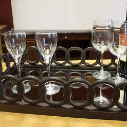 On Sale ZUCCOR French Bronze Rectangle Ottoman Serving Tray With Mirror - 24" 12 On Sale ZUCCOR French Bronze Rectangle Ottoman Serving Tray With Mirror - 24