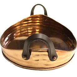 On Sale ZUCCOR Large Copper Plated Stainless Steel Serving Tray With Comfortable Faux Leather Handle - 17" 9 On Sale ZUCCOR Large Copper Plated Stainless Steel Serving Tray With Comfortable Faux Leather Handle - 17