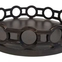 Mountain Woods Simply Bamboo Sales 3 ZUCCOR Veria Round Bronze Serving Tray - 15.75"