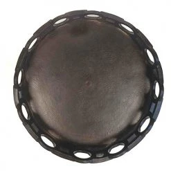 ZUCCOR Veria Round Bronze Serving Tray - 15.75"