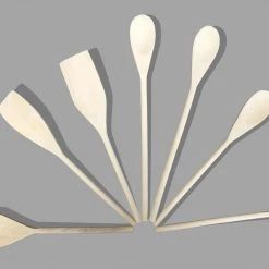 Mountain Woods 7 Piece Organic Wood Utensil Set - 14" On Sale