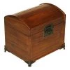 Mountain Woods Brown Valencia Antique Style Recipe Box With Legs - 7.5" 2 Mountain Woods Brown Valencia Antique Style Recipe Box With Legs - 7.5"