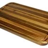 Mountain Woods Brown Extra Large Organic Edge-Grain Hardwood Acacia Cutting Board W/ Juice Groove - 24"