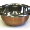 On Sale Zuccor Premium Stainless Steel 6.3 Qt. Mixing Bowl With Copper Plated Exterior - 12.5"