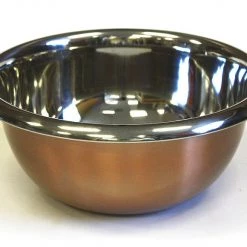 On Sale Zuccor Premium Stainless Steel 6.3 Qt. Mixing Bowl With Copper Plated Exterior - 12.5"