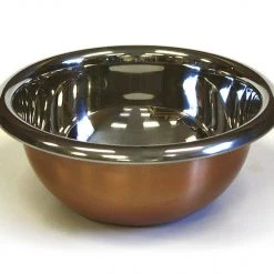 Mountain Woods Simply Bamboo Sales 12 Zuccor Premium Stainless Steel Mixing Bowl With Copper Plated Exterior - 9.625" Bowls