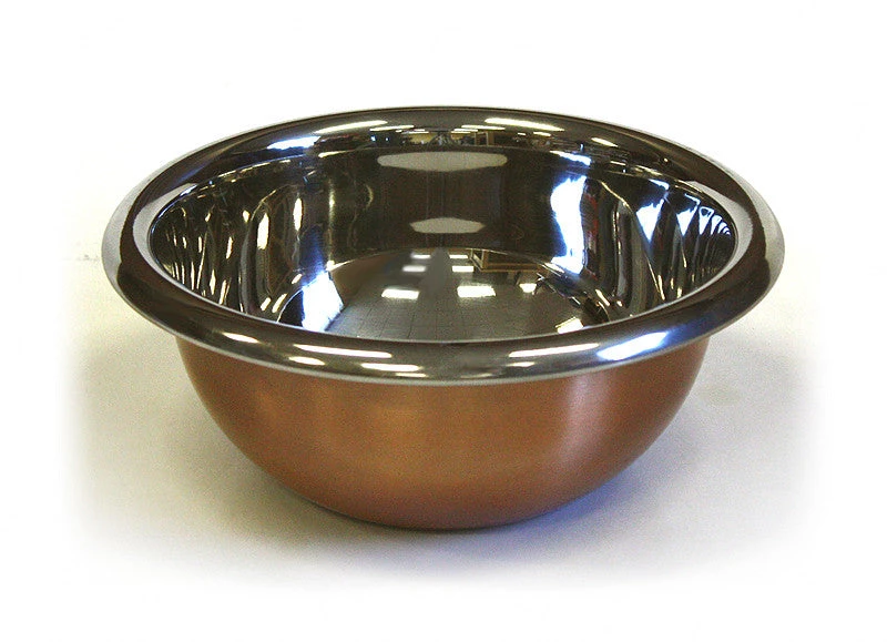 Zuccor Premium Stainless Steel Mixing Bowl With Copper Plated Exterior - 9.625" Bowls 3 Zuccor Premium Stainless Steel Mixing Bowl With Copper Plated Exterior - 9.625" Bowls