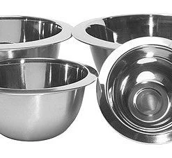 On Sale Zuccor 4 Piece Premium Steel Mixing Bowl Set - 11.63''