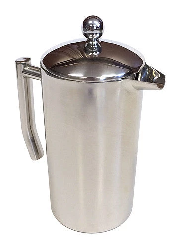 Zuccor 32 Oz. Stainless Steel Capri Double Wall Coffee Press - 9.125" 3 Zuccor 32 Oz. Stainless Steel Capri Double Wall Coffee Press - 9.125"