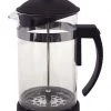 On Sale Zuccor Black 32 Oz. Milano Heat Resistant Gourmet Coffee Press - 9''
