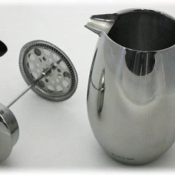 Zuccor 32 Oz. Stainless Steel Venice Double Wall Coffee Press - 9.25" On Sale