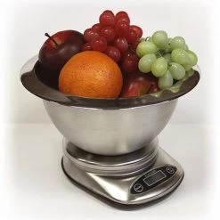 Zuccor 11 Lb. Stainless Steel Siena Professional Food Scale - 7.75"