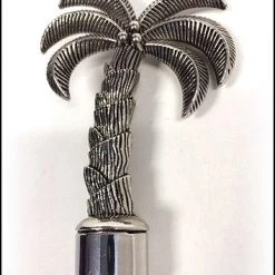 Zuccor 2 Piece Palm Tree Polished Metal Luxury Gourmet Cheese Spreader Knives - 6'' On Sale