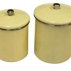 Zuccor Set Of 4 Stainless Steel Yellow Sand Canister Set On Sale