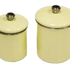 Zuccor Set Of 4 Stainless Steel Yellow Sand Canister Set On Sale